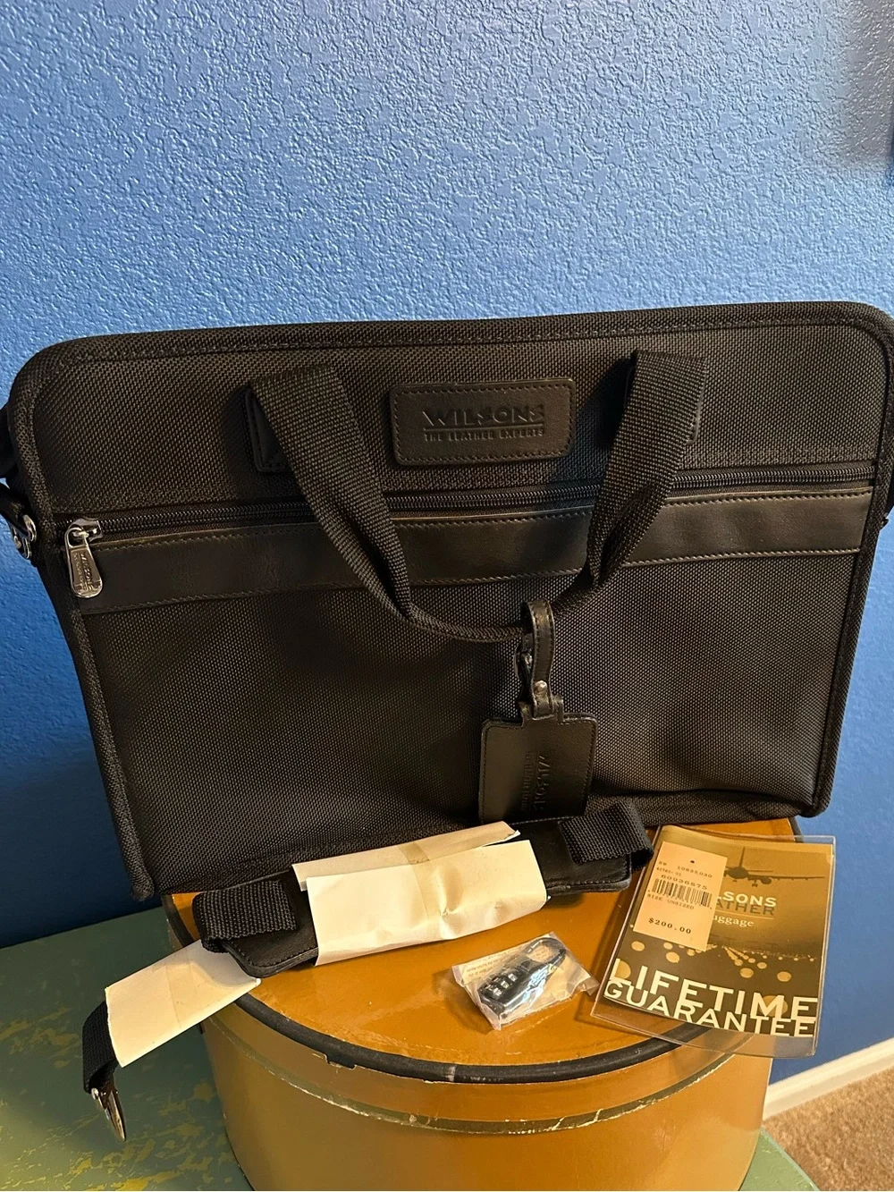 Wilson’s | NWT Black Men's Briefcase/ Messenger/ Laptop Bag